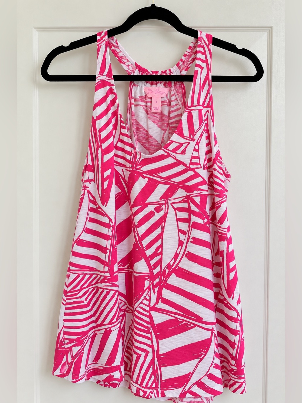 Lilly Pulitzer Pink & White Abstract Mini Dress